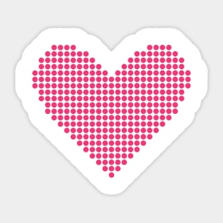 pink heart Sticker